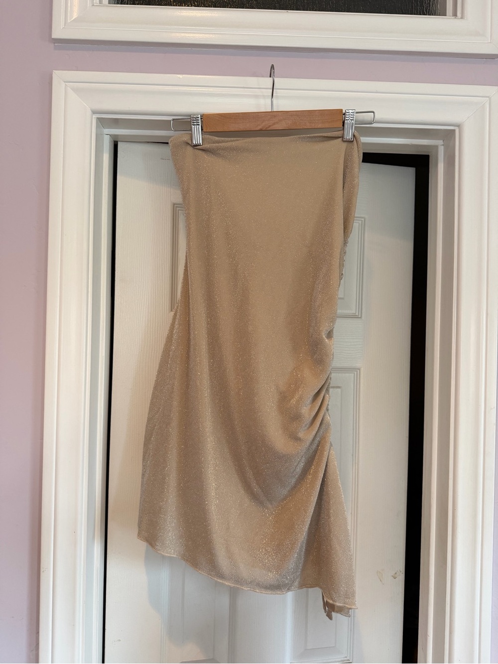 Princess Polly Shimmery Beige Mini dress
